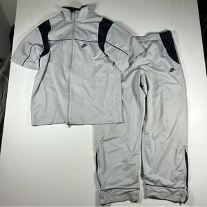 Vintage Nike Basketball Warm Up Sweat Suit Mens Pants M Jacket L Baggy 90s Y2K